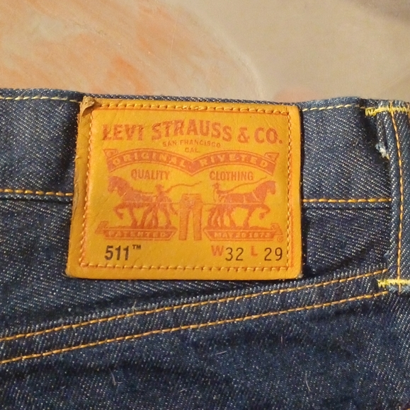 Levis 511 Selvedge White Oak Cone Denim dark blue 32×29